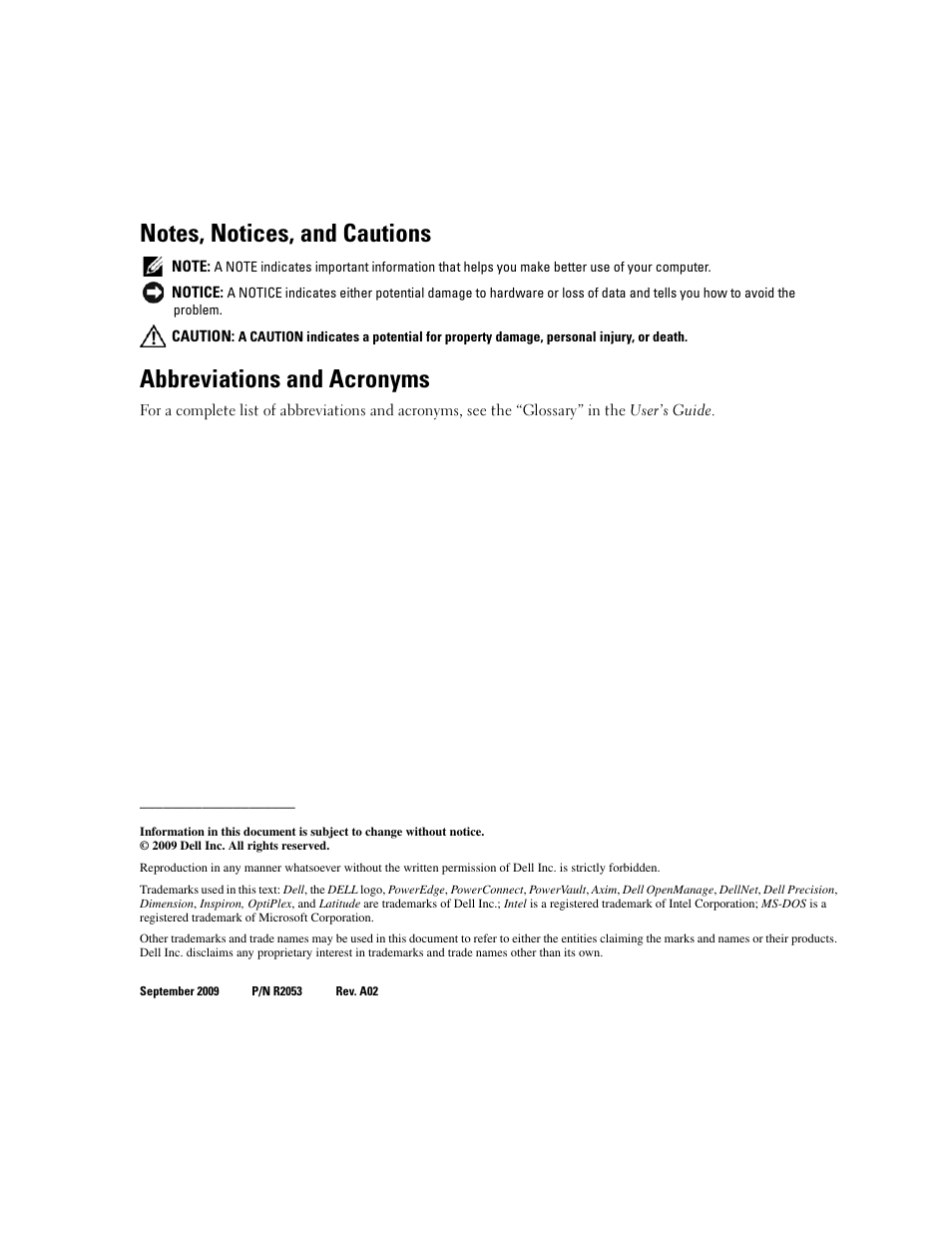 Abbreviations and acronyms | Dell PowerEdge 1800 User Manual | Page 2 / 160