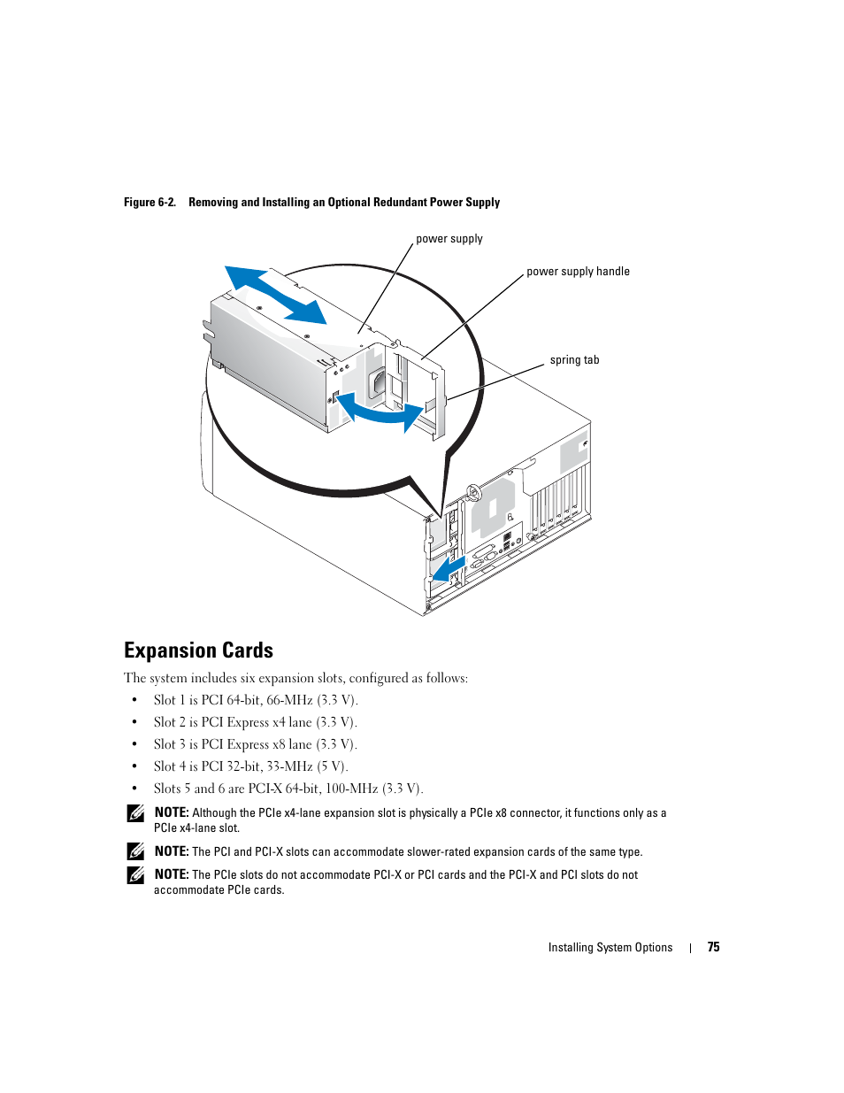 Expansion cards, See "expansion cards." if | Dell PowerEdge 1800 User Manual | Page 75 / 160