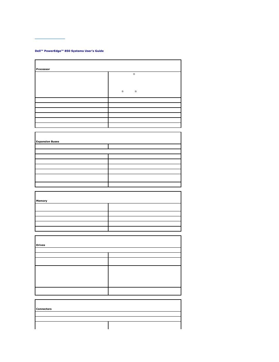 Technical specifications | Dell PowerEdge 850 User Manual | Page 2 / 22