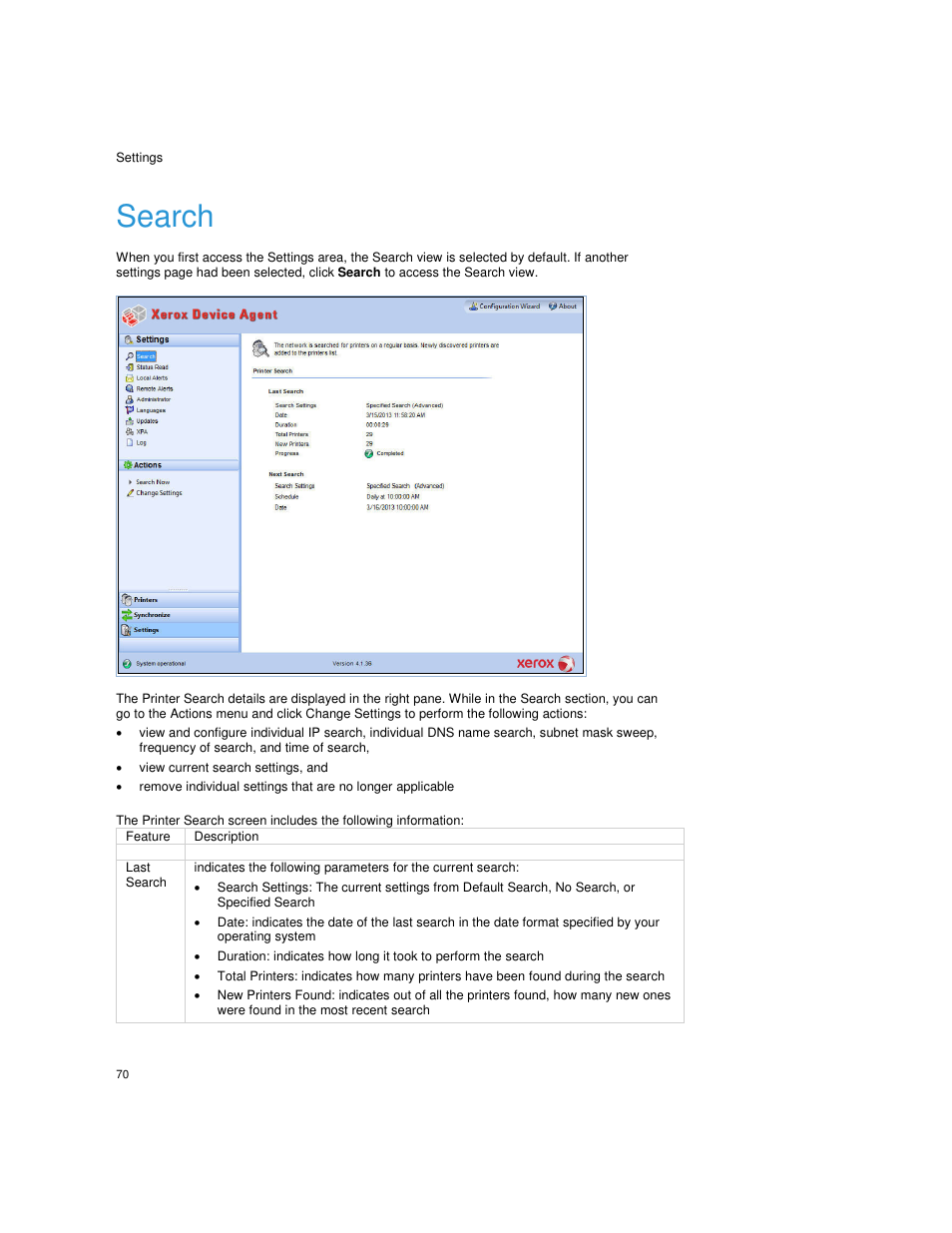 Search, View current search settings, and | Dell Print Page Services User Manual | Page 74 / 92