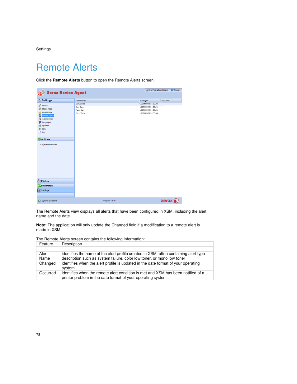 Remote alerts | Dell Print Page Services User Manual | Page 82 / 92