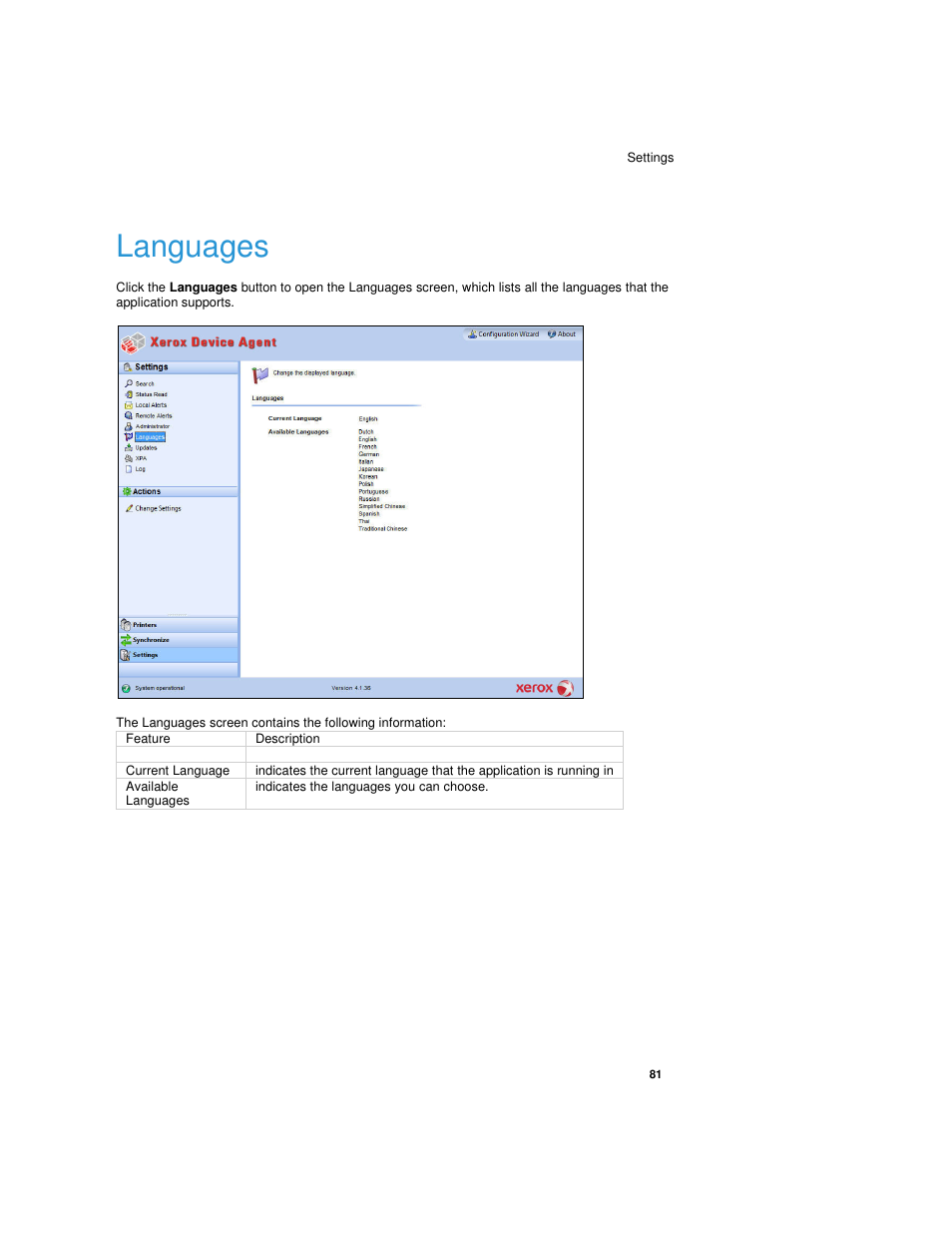 Languages | Dell Print Page Services User Manual | Page 85 / 92