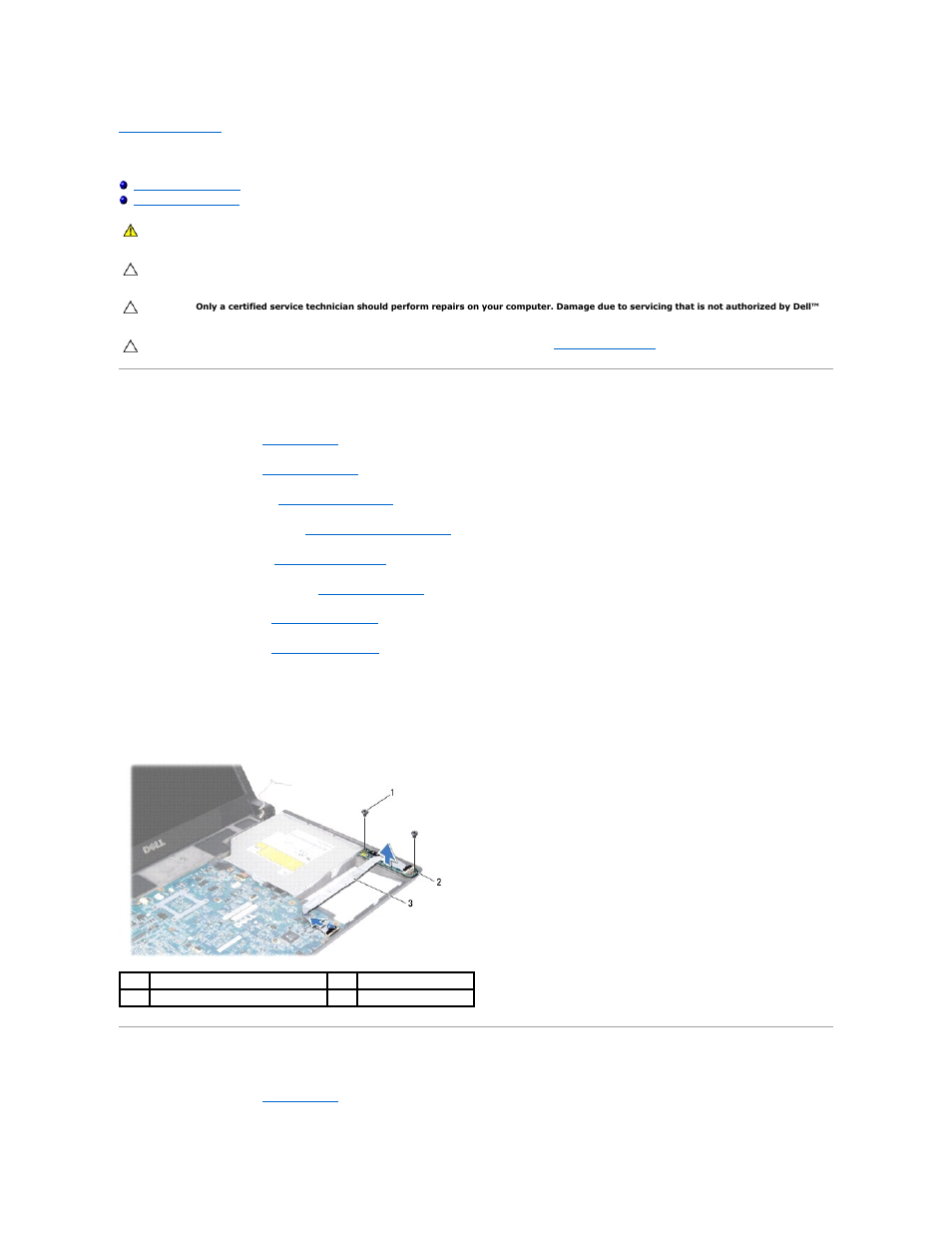 I/o board, Removing the i/o board, Replacing the i/o board | Dell Studio 1458 (Early 2010) User Manual | Page 2 / 47