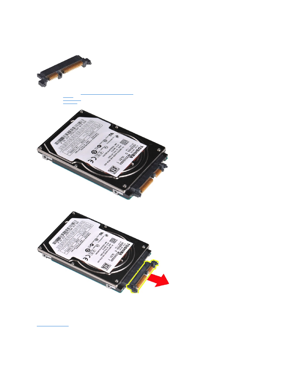 Removing the hard drive interposer, Replacing the hard drive interposer | Dell Vostro 1015 (Mid 2009) User Manual | Page 22 / 76