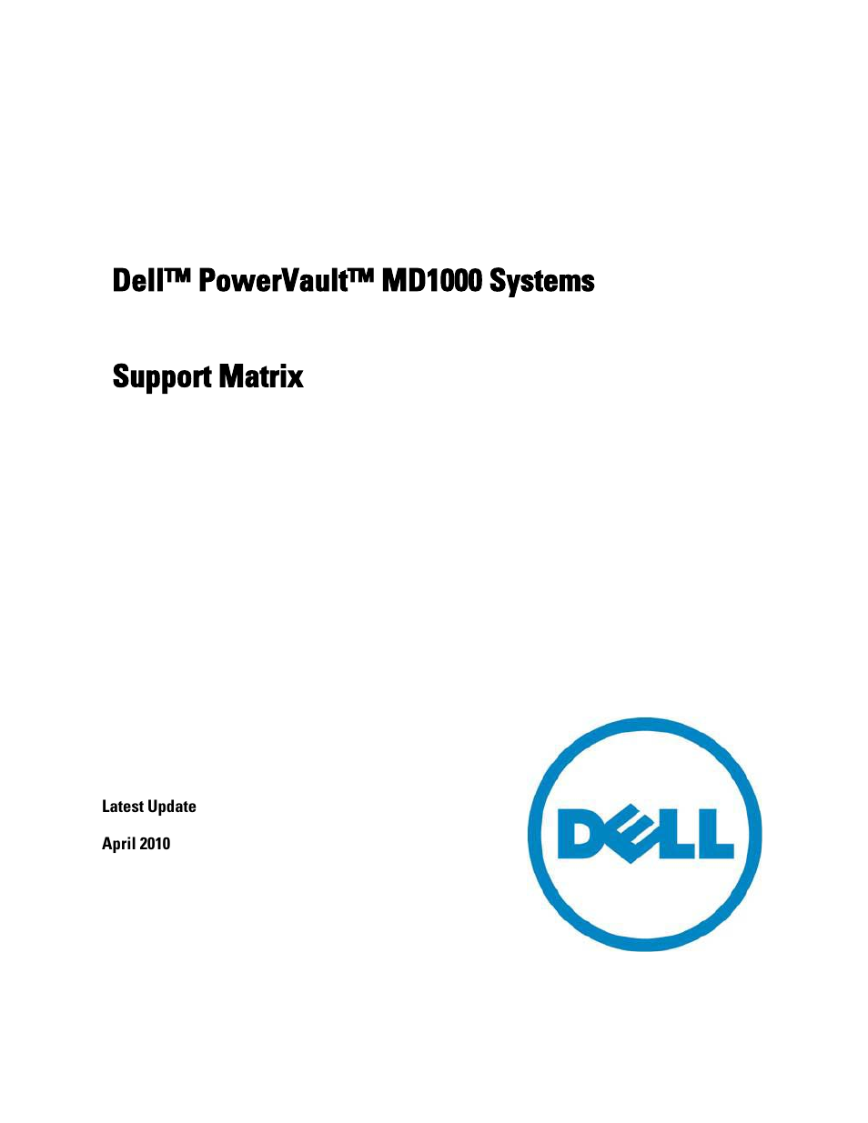 Dell POWERVAULT MD1000 User Manual | 11 pages