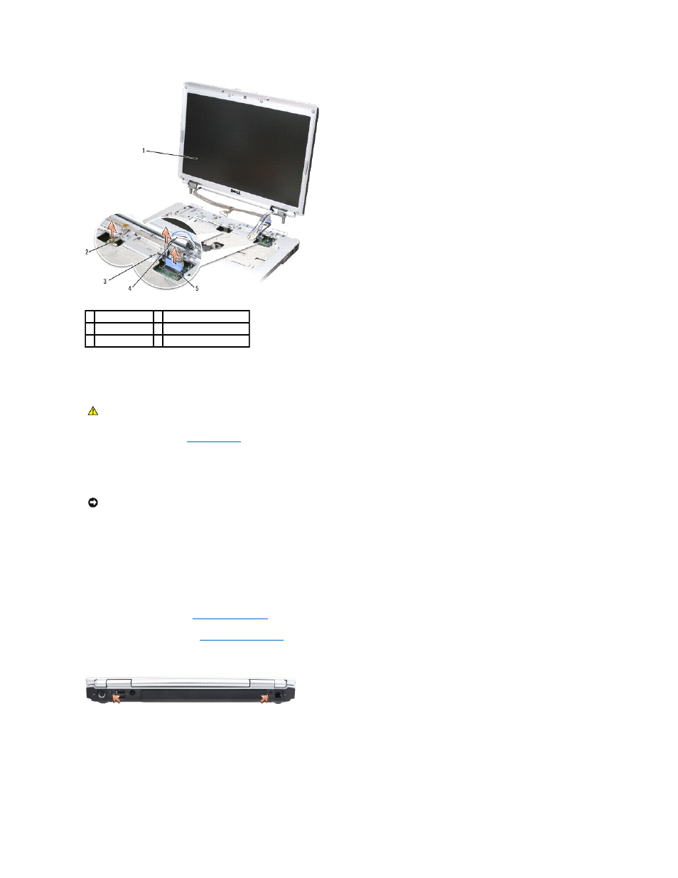 Replacing the display assembly | Dell Inspiron 1520 (Mid 2007) User Manual | Page 25 / 66