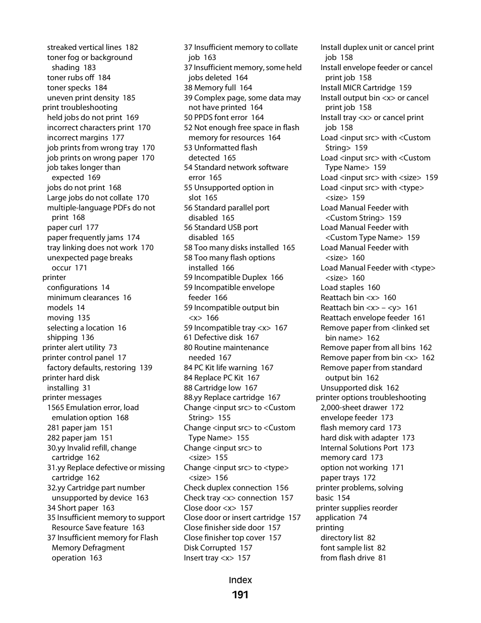 Dell 5350dn Mono Laser Printer User Manual | Page 191 / 193