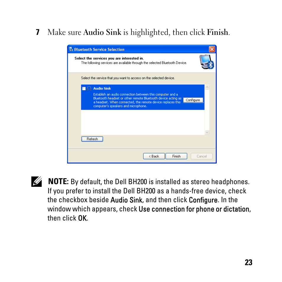 Dell BH200 Bluetooth 2.0 EDR Stereo Headset User Manual | Page 23 / 93