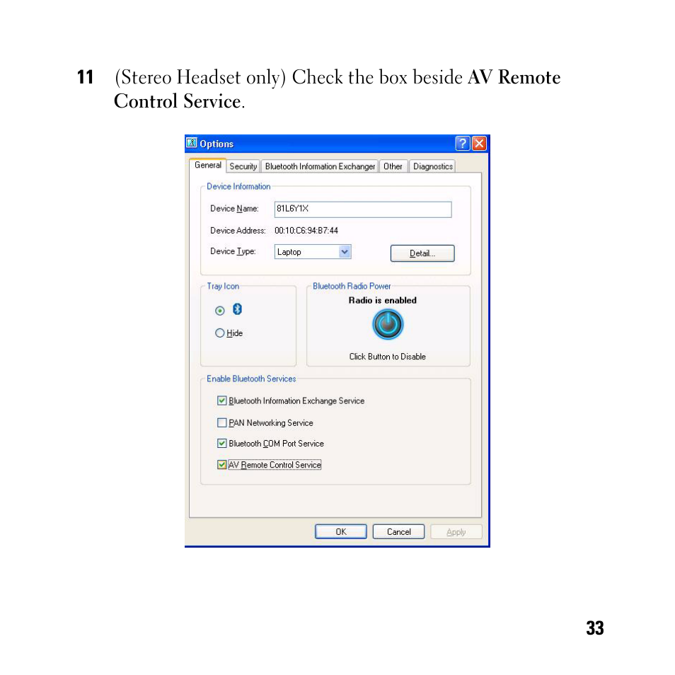 Dell BH200 Bluetooth 2.0 EDR Stereo Headset User Manual | Page 33 / 93