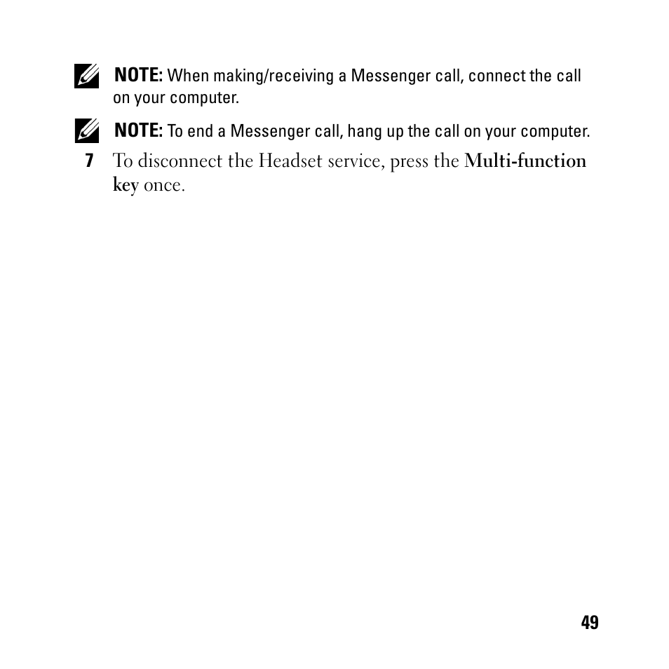 Dell BH200 Bluetooth 2.0 EDR Stereo Headset User Manual | Page 49 / 93