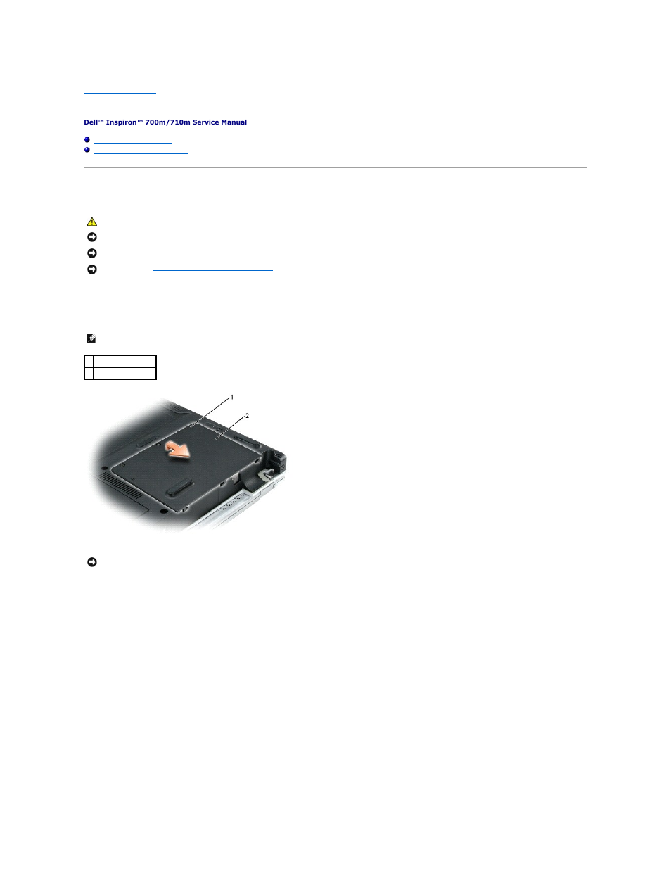 Hard drive, Replacing the hard drive | Dell Inspiron 710M User Manual | Page 17 / 44