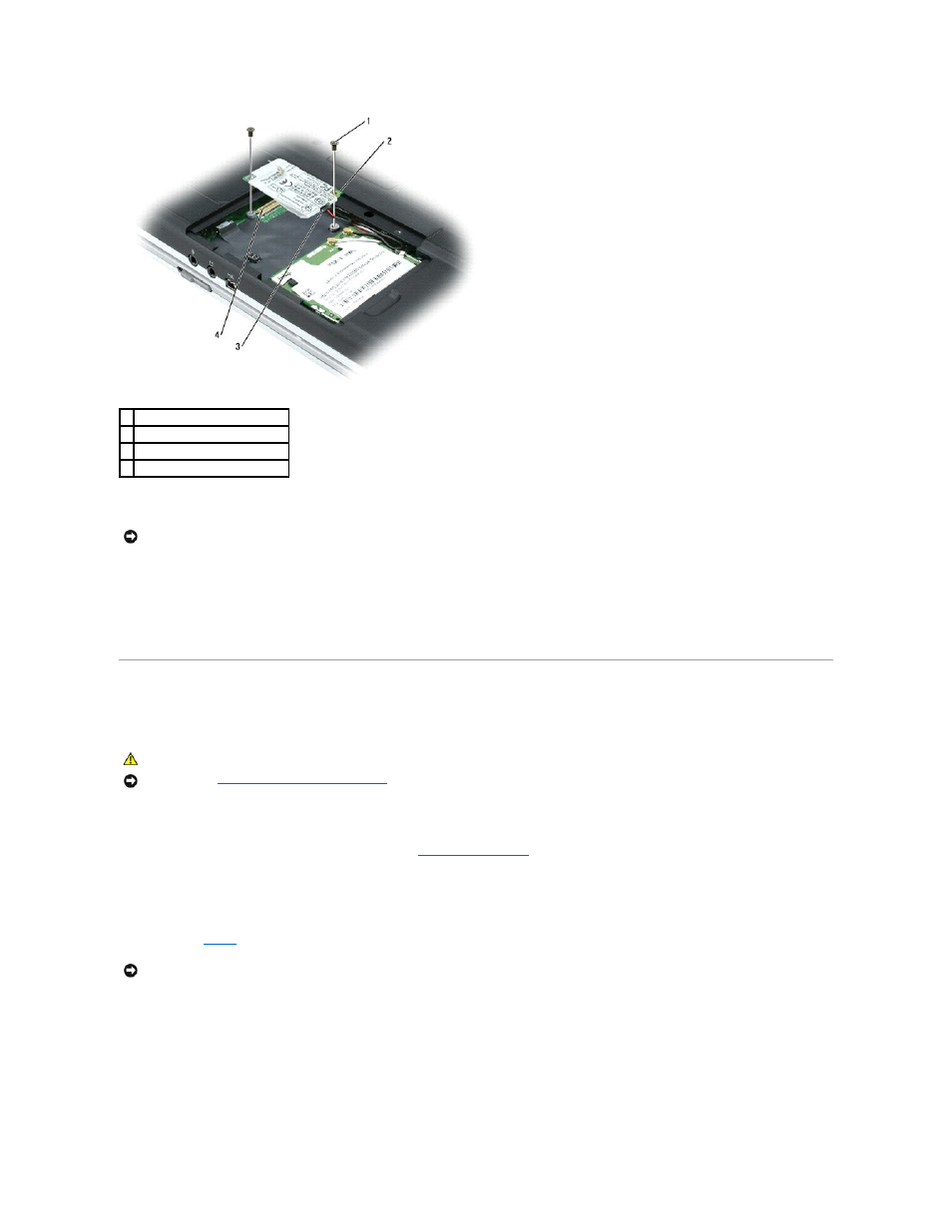 Adding a mini pci card | Dell Inspiron 710M User Manual | Page 40 / 44