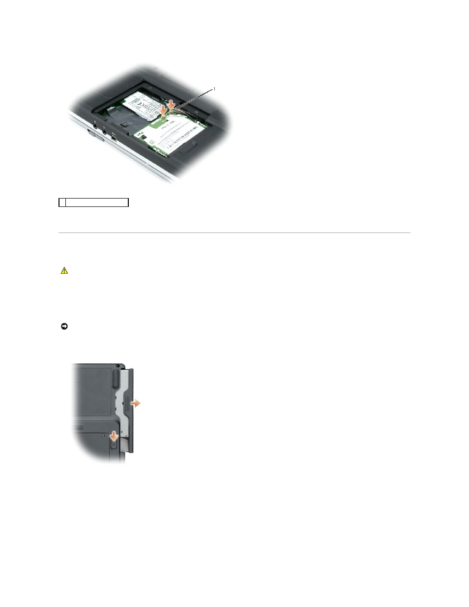 Installing module bay devices | Dell Inspiron 710M User Manual | Page 43 / 44