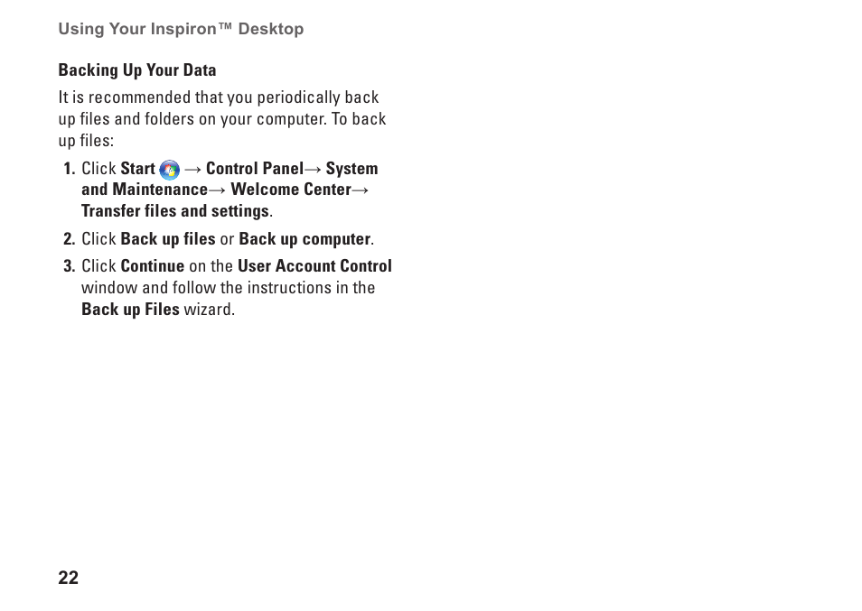Dell Inspiron 545s (Early 2009) User Manual | Page 24 / 66