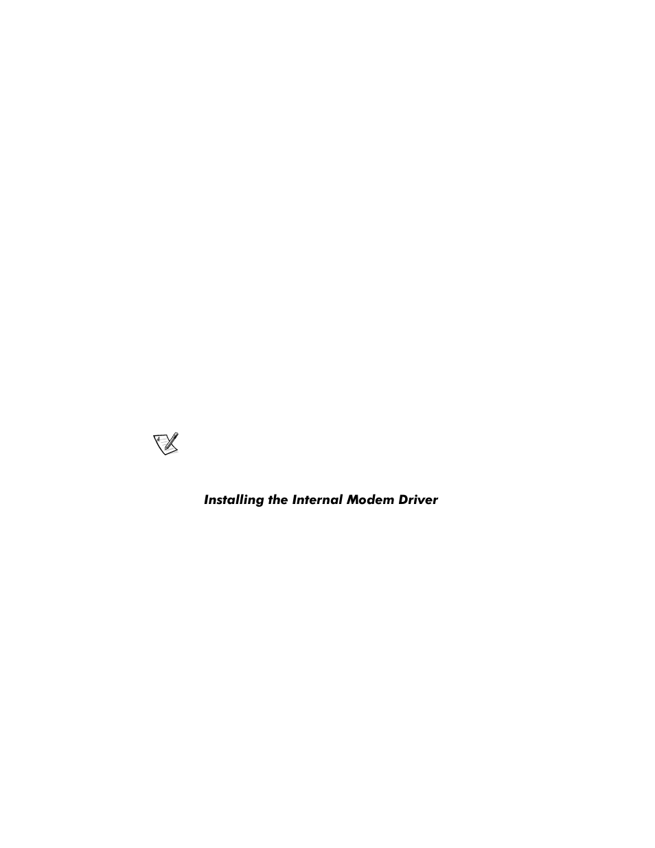 Installing the internal modem driver, Qvwdoolqjwkh,qwhuqdo0rghp'ulyhu | Dell Inspiron 3500 User Manual | Page 3 / 8