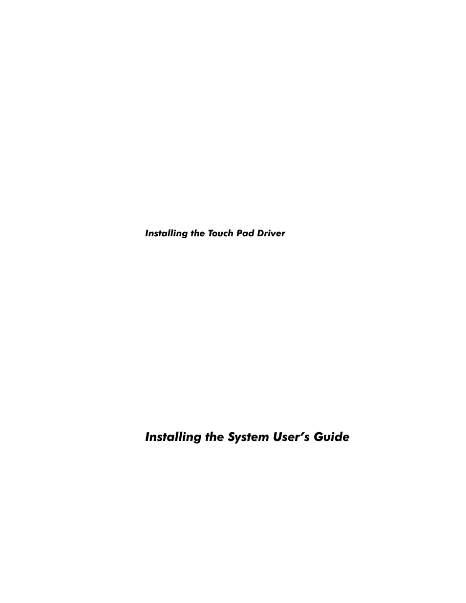 Installing the touch pad driver, Installing the system user’s guide, Qvwdoolqjwkh6\vwhp8vhu·v*xlgh | Qvwdoolqjwkh7rxfk3dg'ulyhu | Dell Inspiron 3500 User Manual | Page 5 / 8