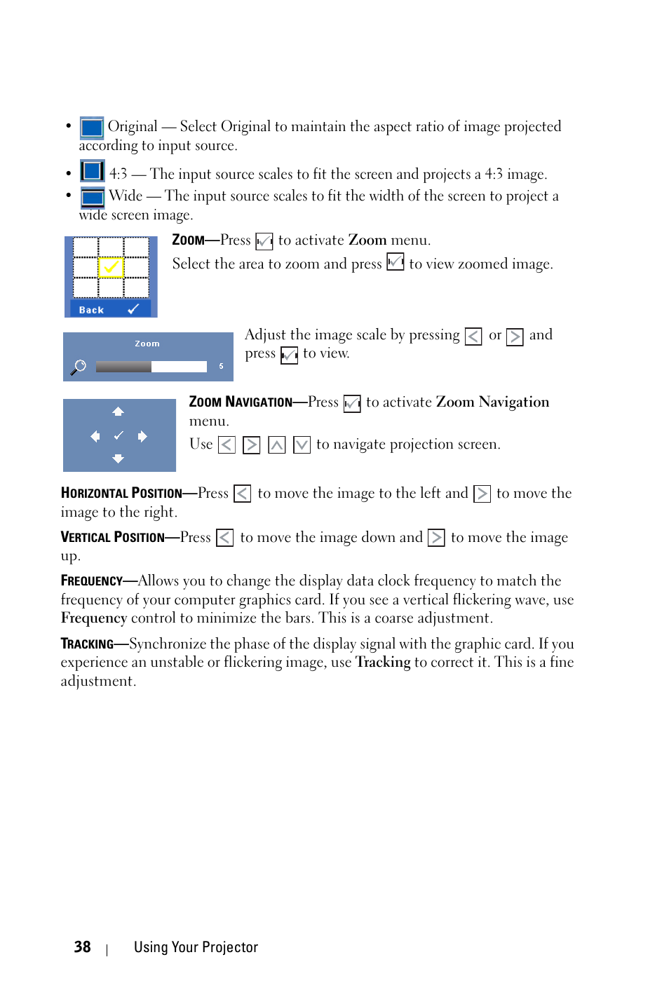 Dell 4310WX Projector User Manual | Page 38 / 82