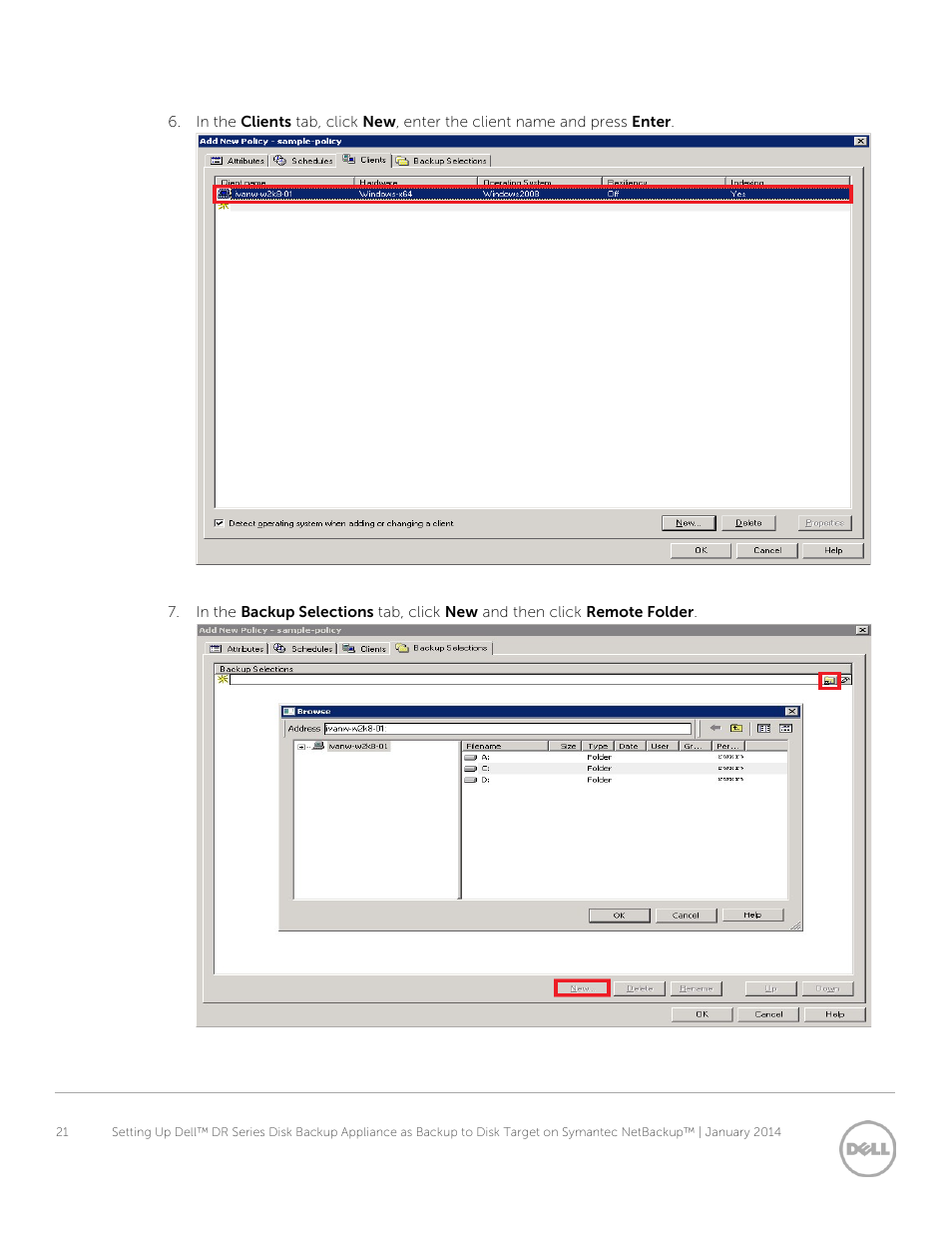 Dell PowerVault DR2000v User Manual | Page 21 / 41