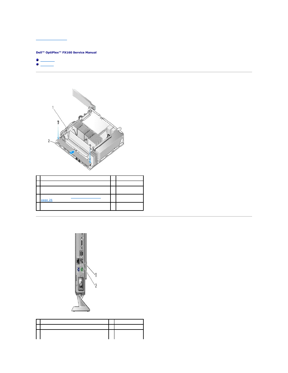 About your computer, Front view, Back view | Dell OptiPlex FX160 (Late 2008) User Manual | Page 2 / 65