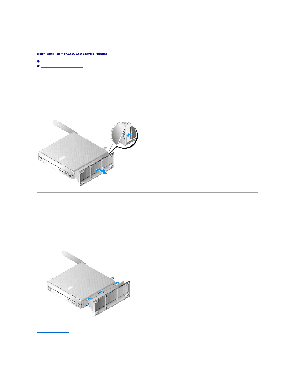 Computer stand, Removing the computer stand, Replacing the computer stand | Dell OptiPlex FX160 (Late 2008) User Manual | Page 35 / 65