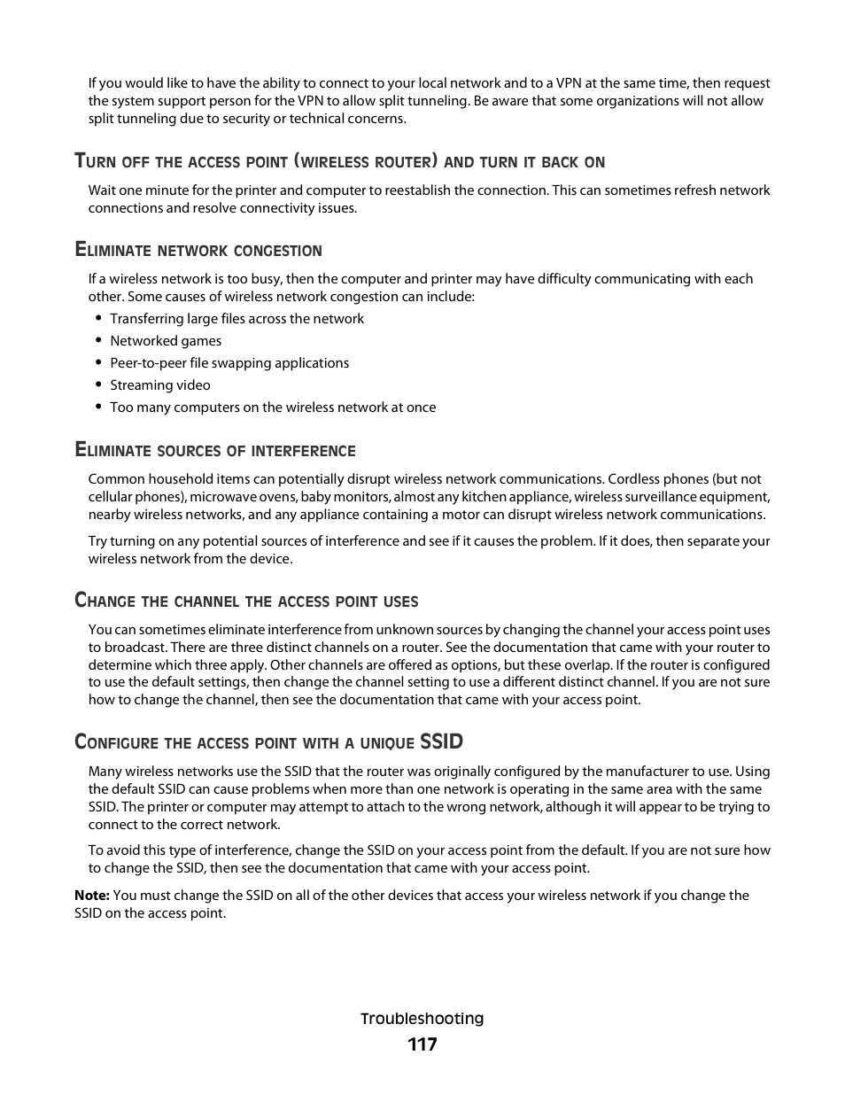 Ssid | Dell P513w All In One Photo Printer User Manual | Page 117 / 134