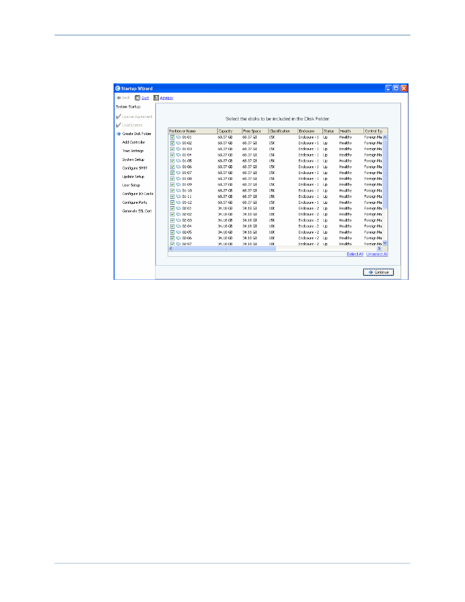 Select disks for the disk folder | Dell Compellent Series 40 User Manual | Page 15 / 70