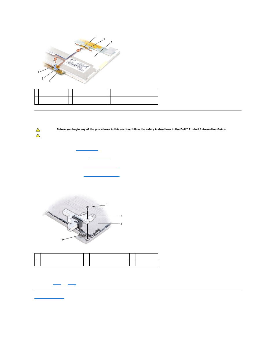Removing the display hinges | Dell Precision M2300 (Late 2007) User Manual | Page 15 / 42