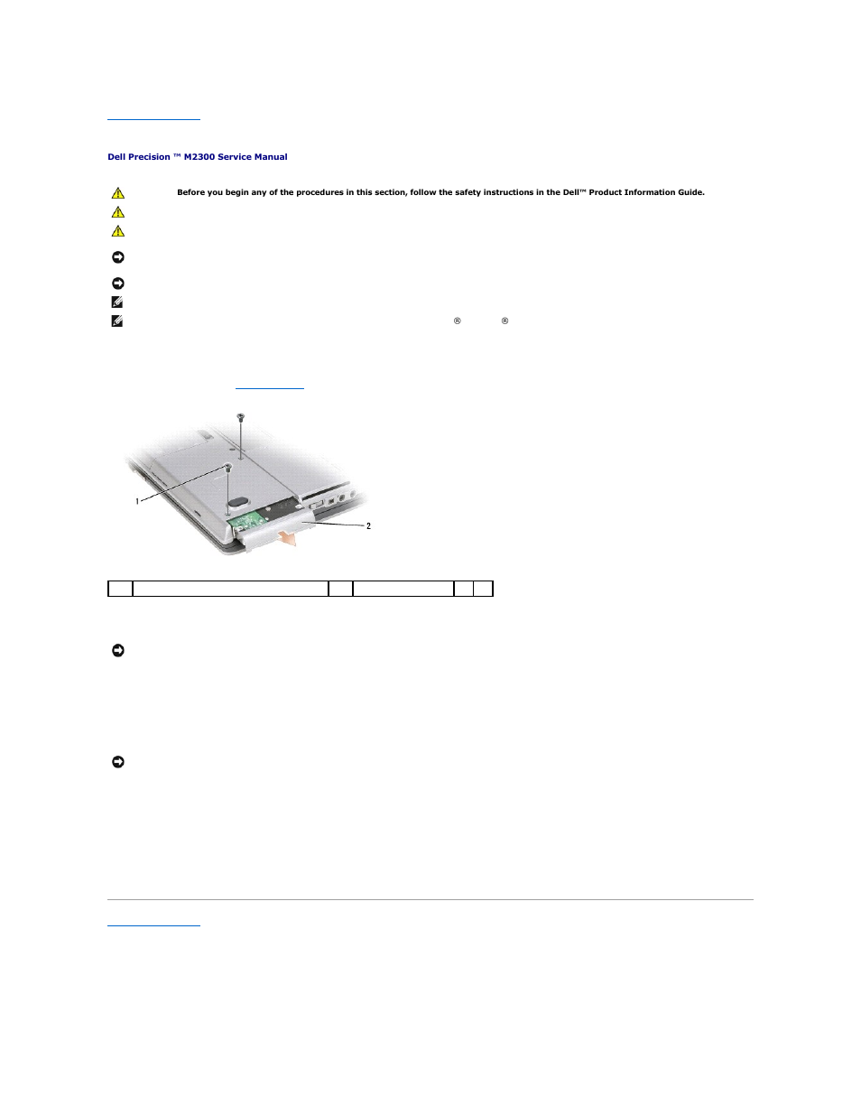 Hard drive | Dell Precision M2300 (Late 2007) User Manual | Page 17 / 42