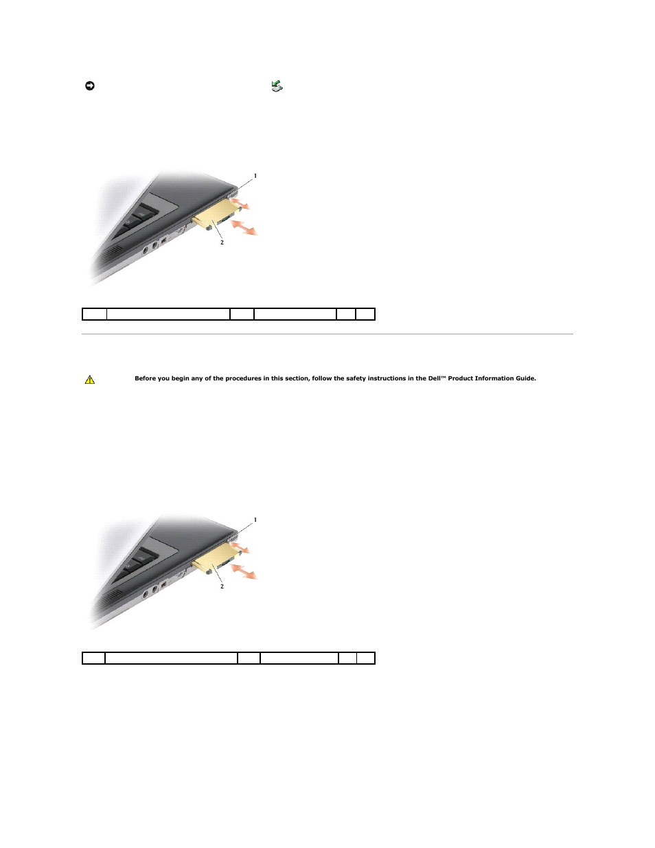 Installing a pc card or an expresscard | Dell Precision M2300 (Late 2007) User Manual | Page 34 / 42