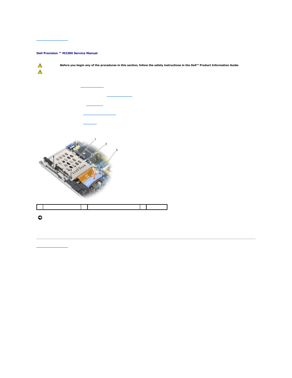 Pc card reader | Dell Precision M2300 (Late 2007) User Manual | Page 7 / 42