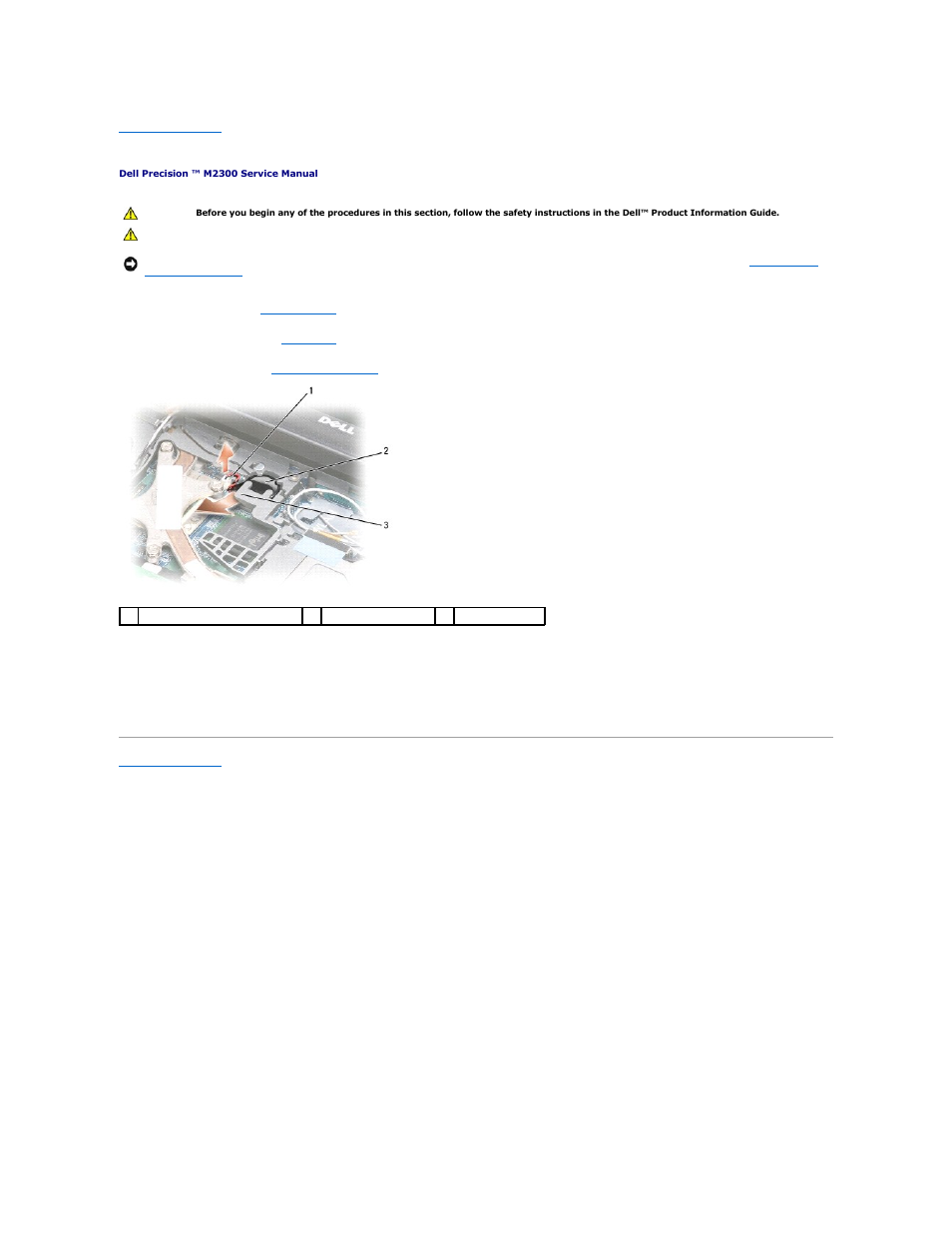 Coin-cell battery | Dell Precision M2300 (Late 2007) User Manual | Page 8 / 42