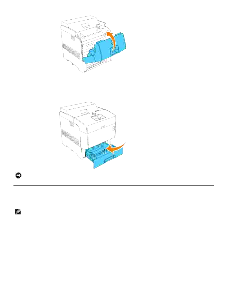 Removing print jams from the duplexer | Dell 5110cn Color Laser Printer User Manual | Page 219 / 447