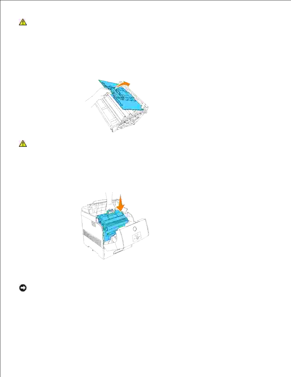 Installing the new imaging drum | Dell 5110cn Color Laser Printer User Manual | Page 299 / 447