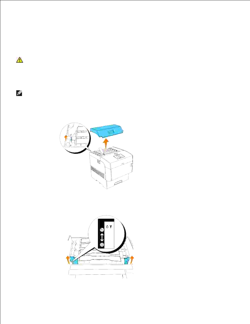 Removing the used toner cartridge | Dell 5110cn Color Laser Printer User Manual | Page 301 / 447
