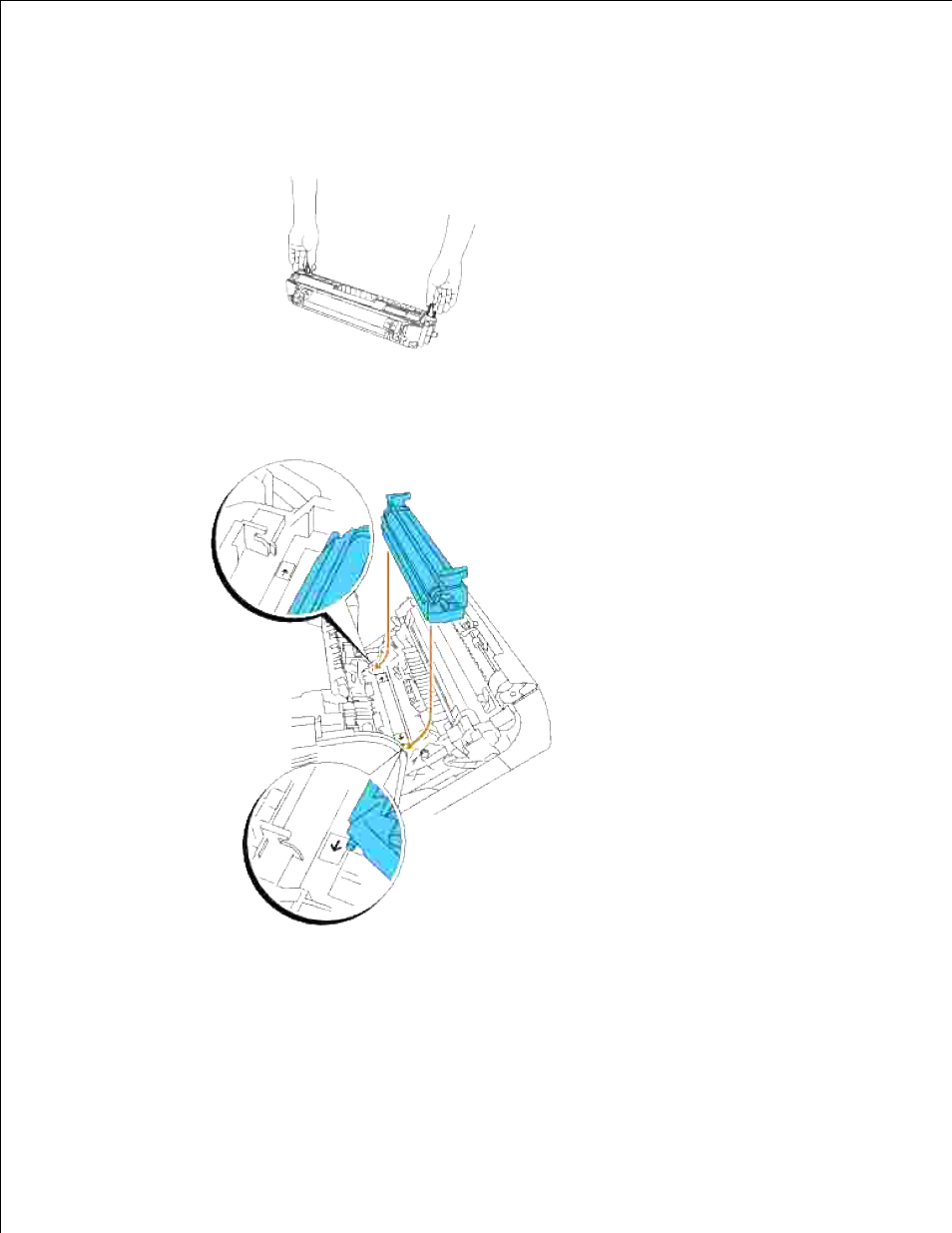 Installing the new transfer roller | Dell 5110cn Color Laser Printer User Manual | Page 306 / 447