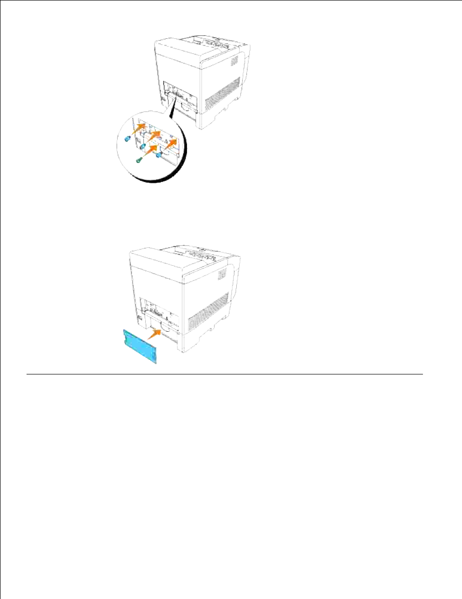 Removing the optional multi protocol card | Dell 5110cn Color Laser Printer User Manual | Page 329 / 447
