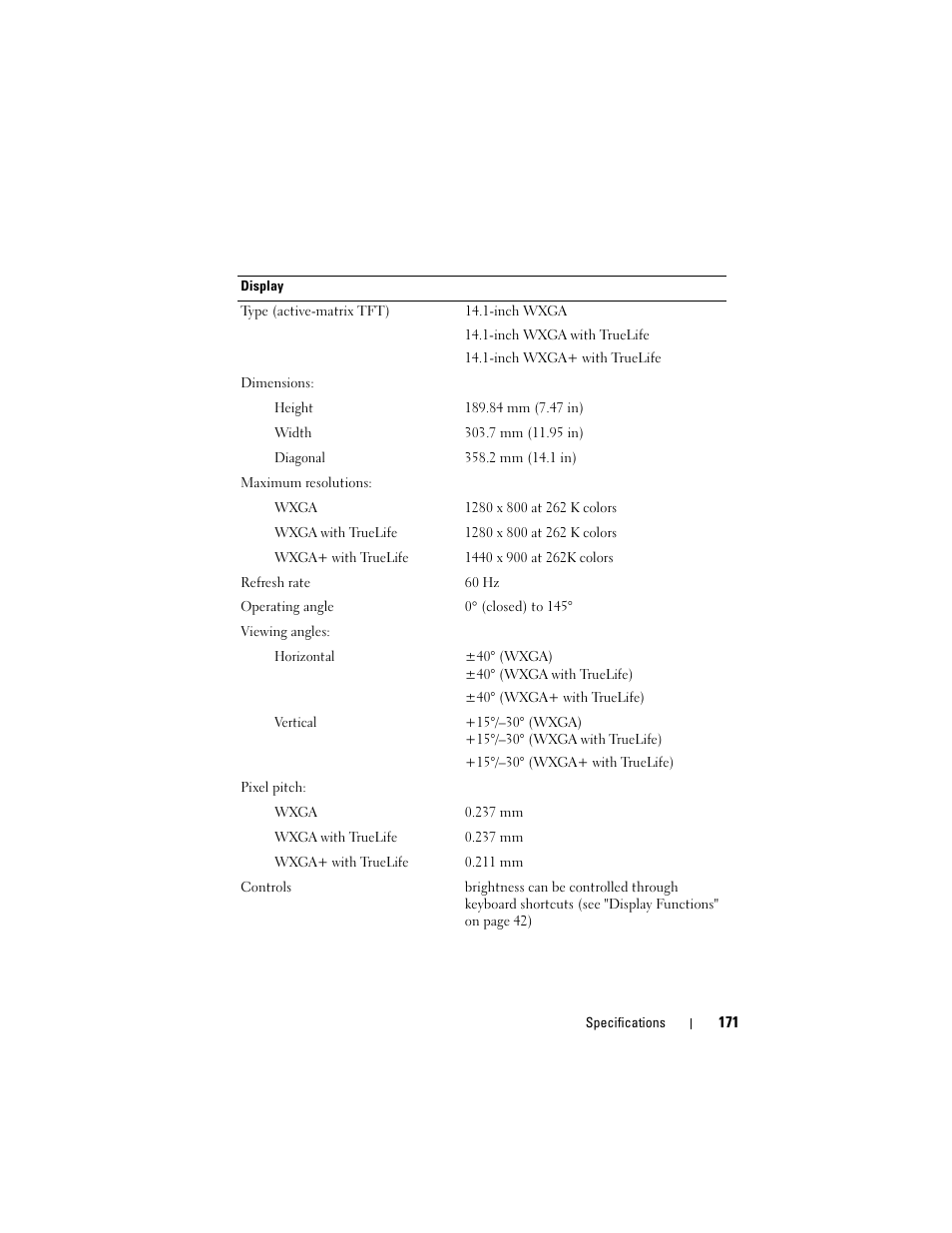 Dell Inspiron 1420 (Mid 2007) User Manual | Page 171 / 210