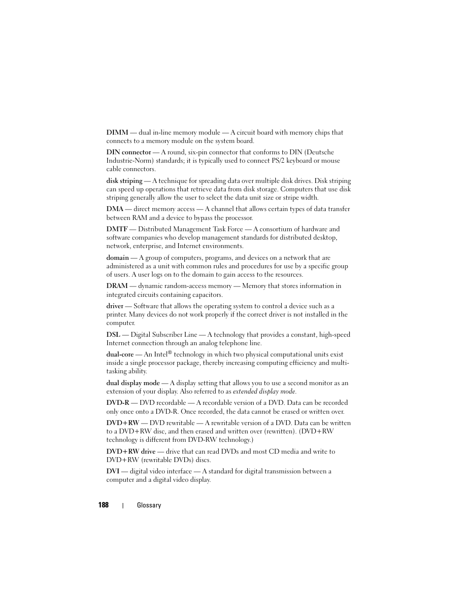 Dell Inspiron 1420 (Mid 2007) User Manual | Page 188 / 210