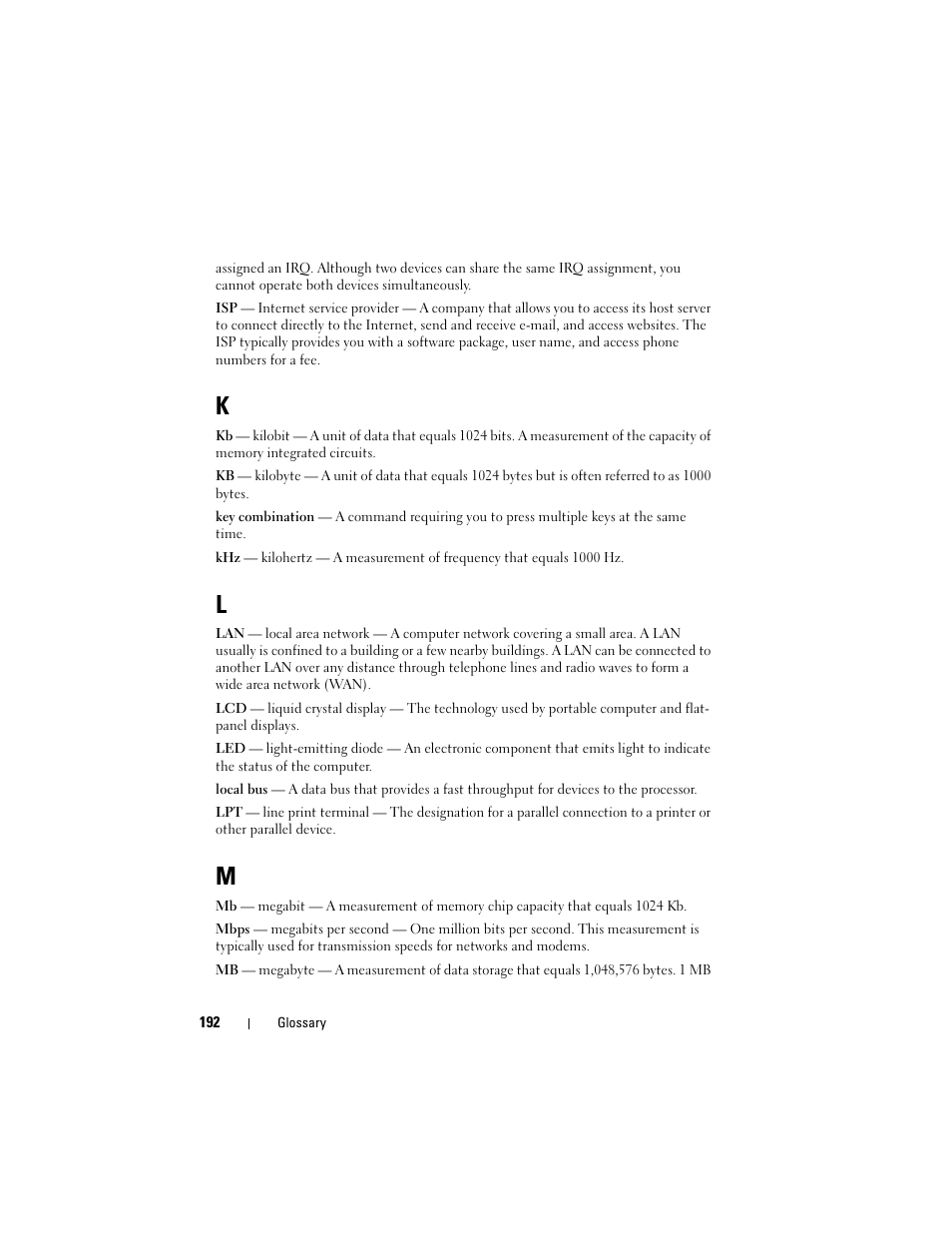 Dell Inspiron 1420 (Mid 2007) User Manual | Page 192 / 210