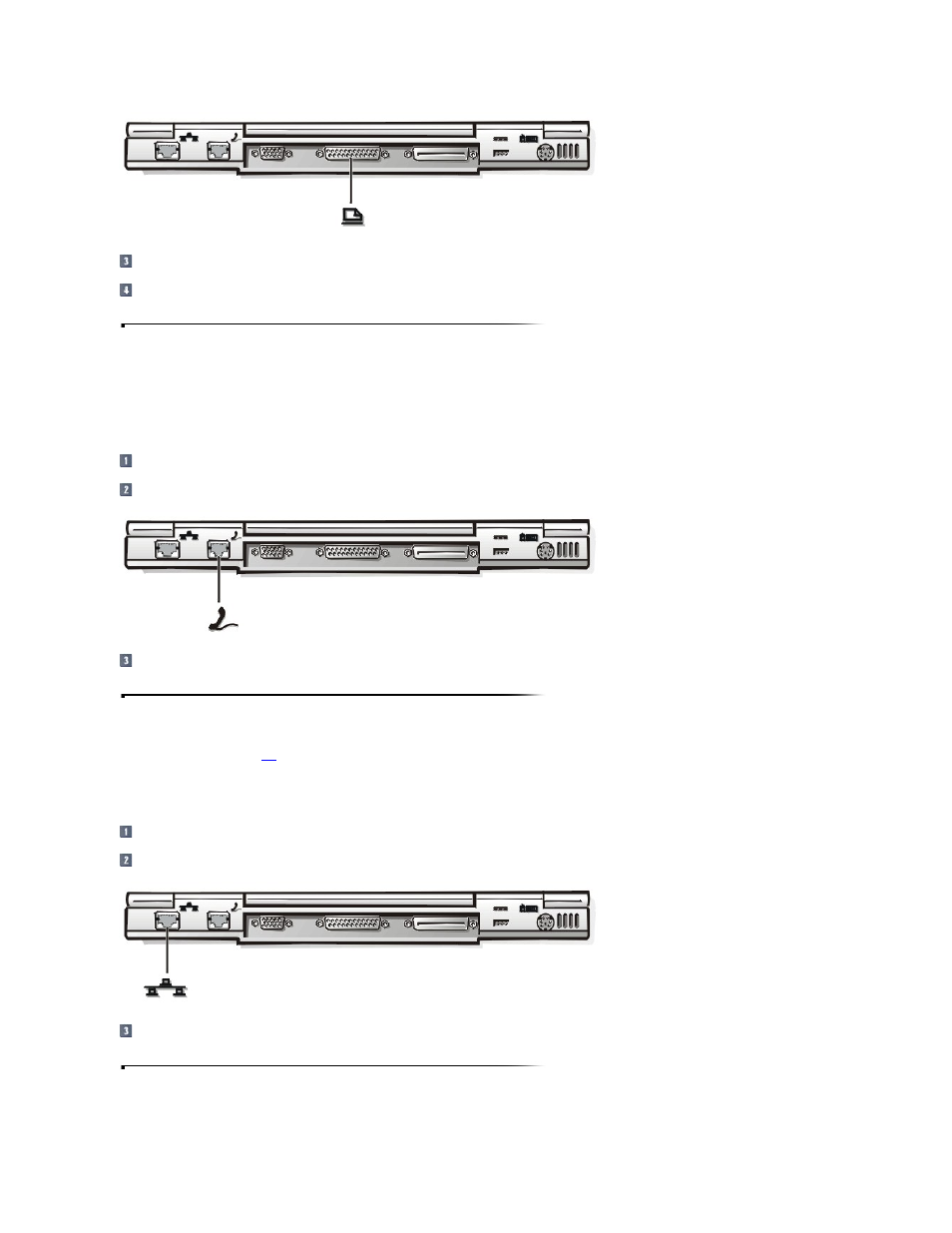 Modem, External media options | Dell Inspiron 2000 User Manual | Page 24 / 78