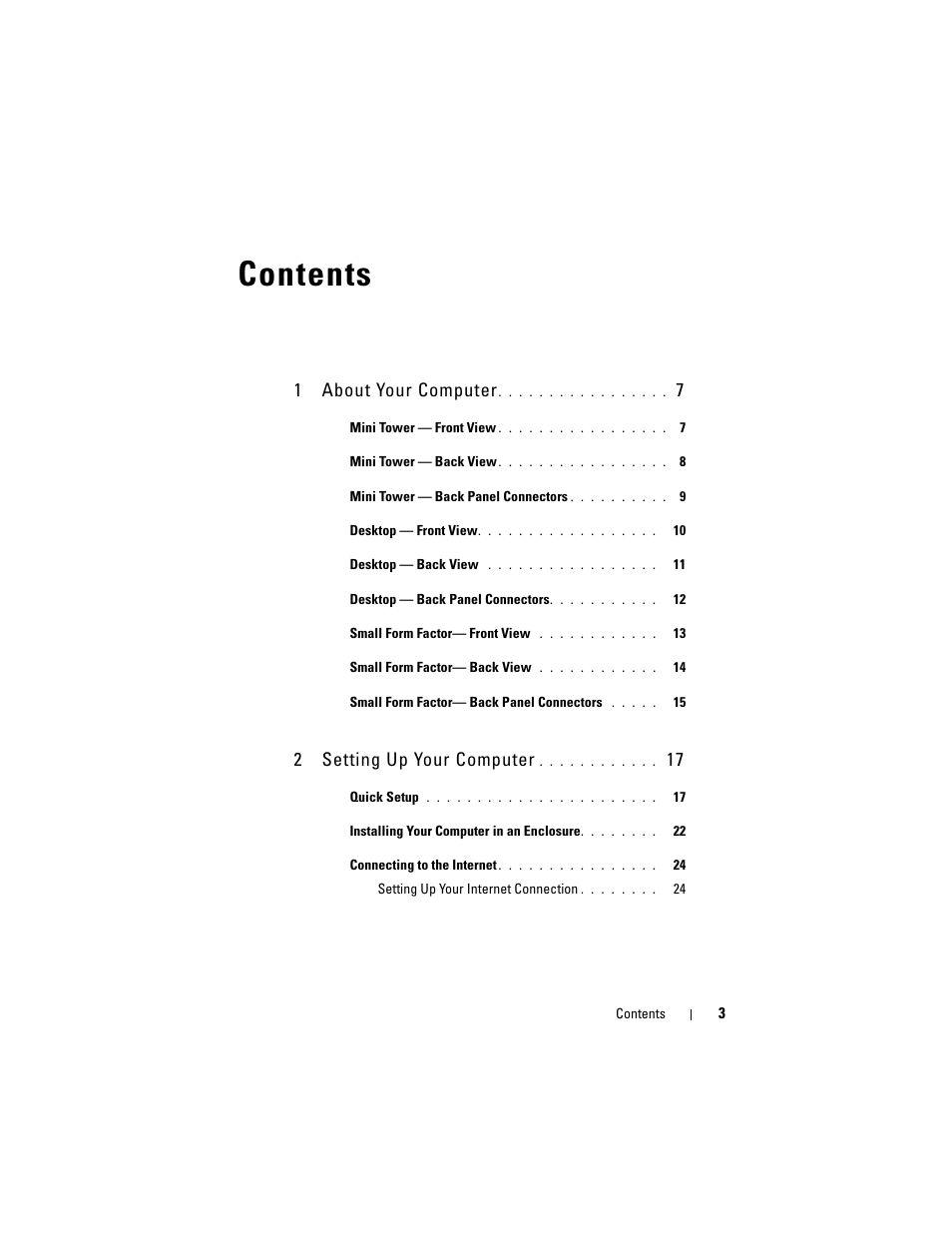 Dell OptiPlex 960 (Late 2008) User Manual | Page 3 / 70