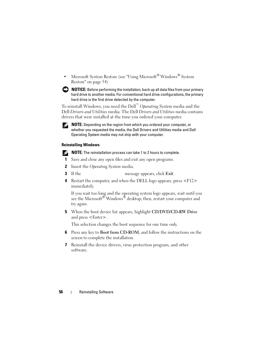 Dell OptiPlex 960 (Late 2008) User Manual | Page 56 / 70