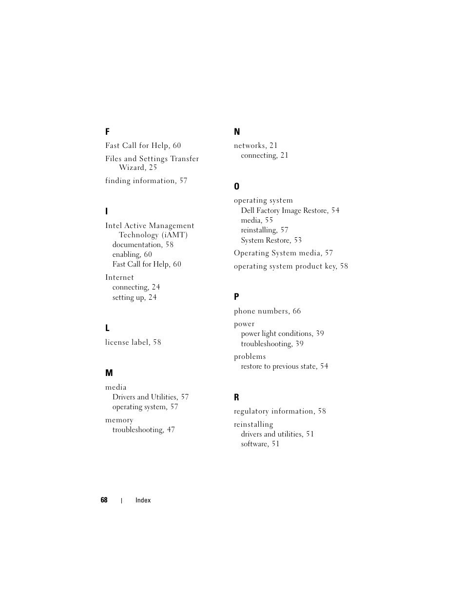 Dell OptiPlex 960 (Late 2008) User Manual | Page 68 / 70