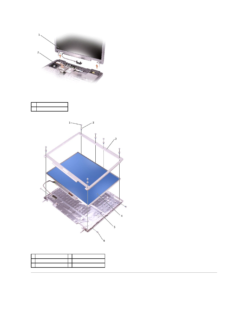 Display bezel | Dell Latitude D500 User Manual | Page 11 / 40