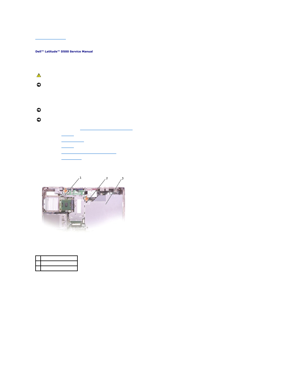 System board, Removing the system board | Dell Latitude D500 User Manual | Page 31 / 40