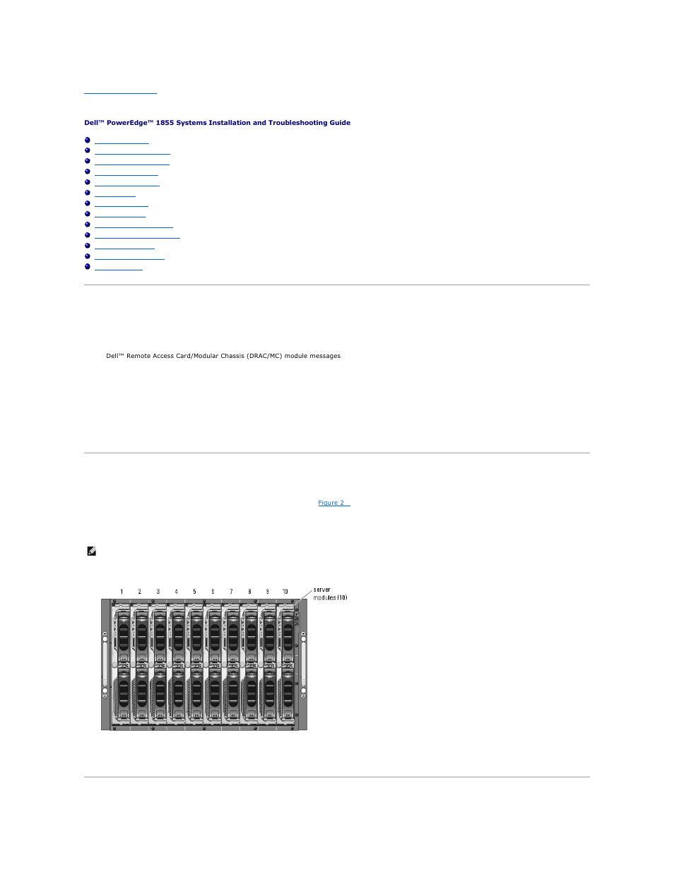 Indicators, codes, and messages, System overview | Dell POWEREDGE 1855 User Manual | Page 13 / 78