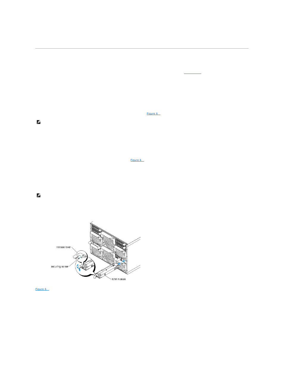 Kvm module, Removing a kvm module, Installing a kvm module | Dell POWEREDGE 1855 User Manual | Page 50 / 78