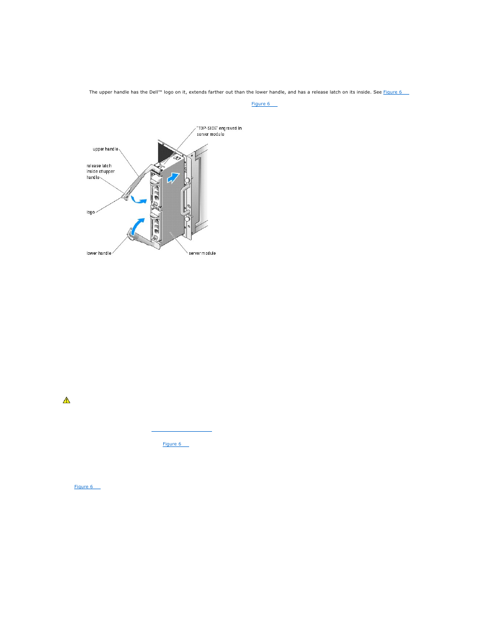 Opening the server module | Dell POWEREDGE 1855 User Manual | Page 56 / 78
