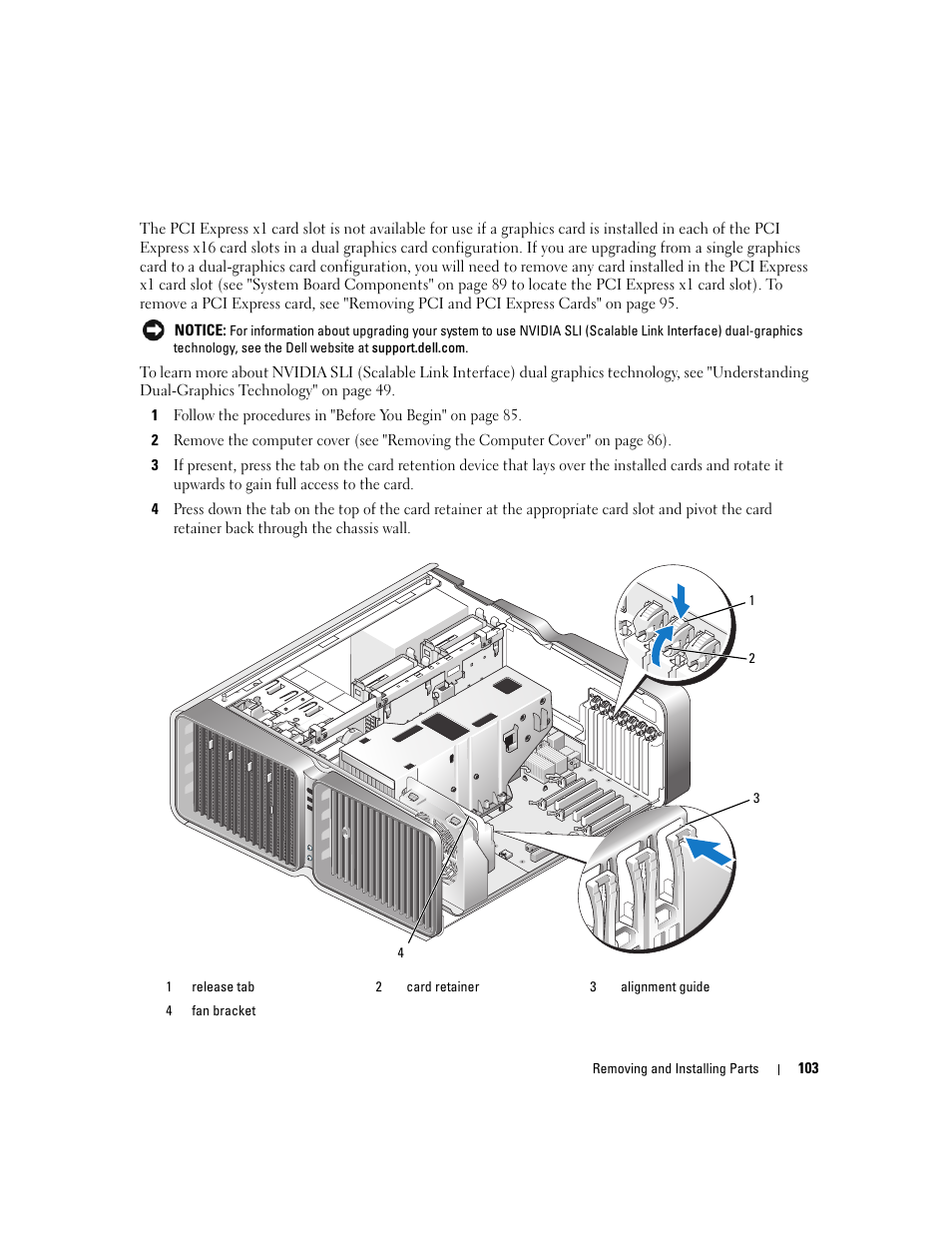 Dell XPS 720 H2C (Mid 2007) User Manual | Page 103 / 220