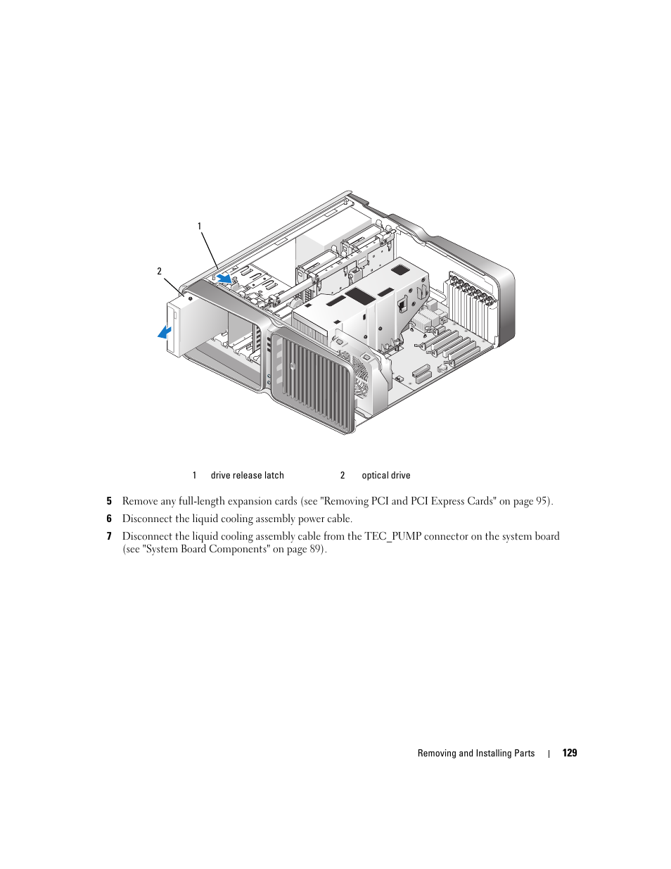 Dell XPS 720 H2C (Mid 2007) User Manual | Page 129 / 220